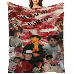 Malachi Barton flannel blanket throw Plush Throw Blanket -super soft flannel blanket- suitable for use on sofas, beds, or for travel, gentle on the skin, an excellent gift multi-purpose holiday blanket, warm and soft, suitable for all seasons