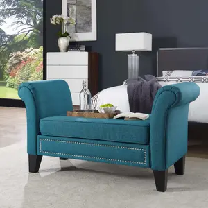 Modway Rendezvous Bench in Teal