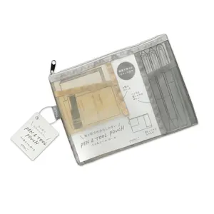 Midori Pen & Tool Pouch, Large Neutral