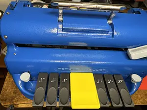 Perkins Brailler Key Extensions | 3D Printed Braille Labeled Accessibility Aid