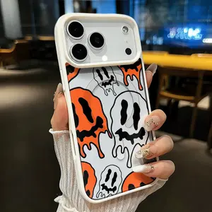 Orange Magnetic Phone Case Is Suitable for iPhone 17 E Air Pro ProMax iPhone16 15 14 Plus 13 12 Mini 11 X XS XR Features a Fashionable and Trendy Pattern Design. The Transparent Case Comes in Multiple Colors and Is a Classic Shockproof Mixed