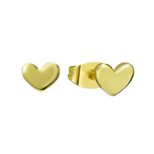 EVRY JEWELS Gold or Silver Plated Women's Hypoallergenic Love Earrings