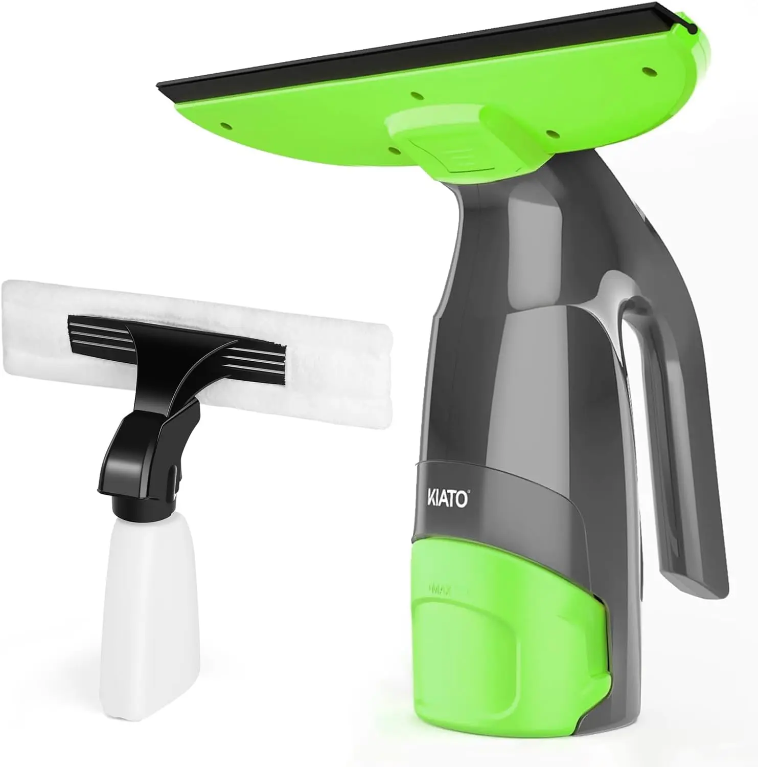 Cordless Window Vacuum Squeegee Cleaner 11 Inch Rechargeable Electric Window Vac Squeegee with Spray Bottle 200ml Water Tank for Cleaning Glass Mirrors Shower Doors Tiles Auto Car Windows Countertops Home Cleaning Tools