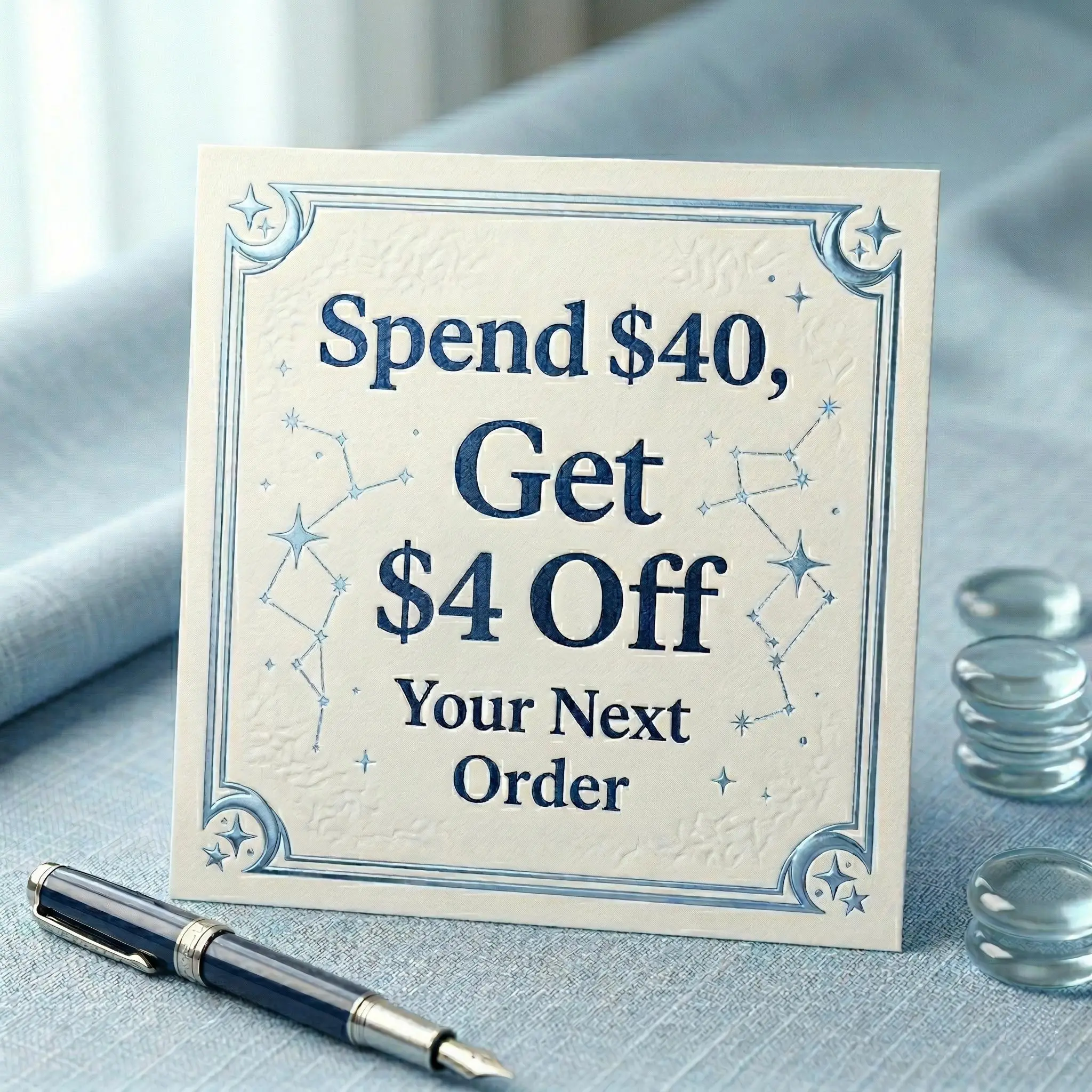 4. Spend $40, Get $4 Off Your Next Order