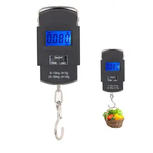 Portable Digital Scale 110lb USB Rechargeable Fishing Luggage Scale with Backlit LCD oz/lb/kg Units for Travel Kitchen Postal Outdoor Use - Home