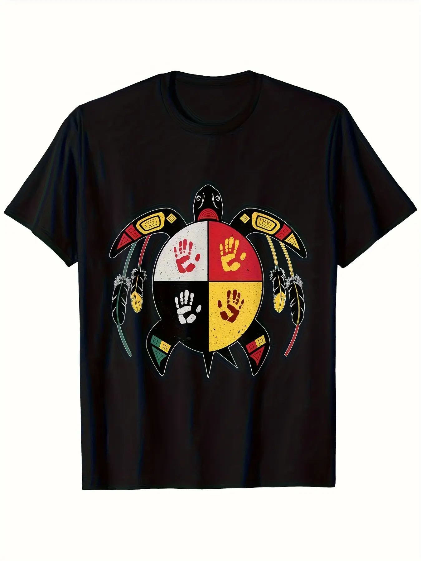 Indigenous Medicine Wheel Turtle MMIW T-Shirt Made from  Pure, Perfect As a Gift for Men, Women, Dads, Moms, And Friends.Available in Regular Sizes S-XXXL