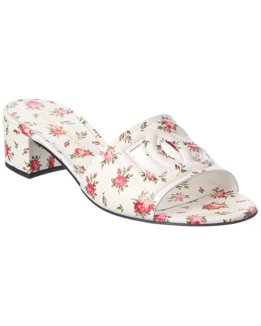 Dolce & Gabbana DG Logo Leather Sandal