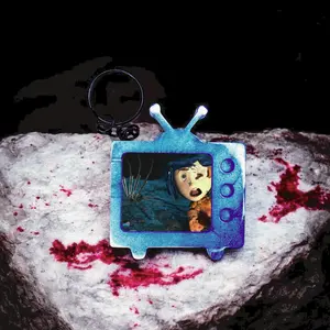 Coraline TV Keychain