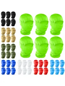 Solid Color Ski Mask for Men & Women, Sporty Loose-Fit Woven Fabric, All-Season Outdoor Sports Gear, Ideal for Winter Activities, Windproof Face Mask