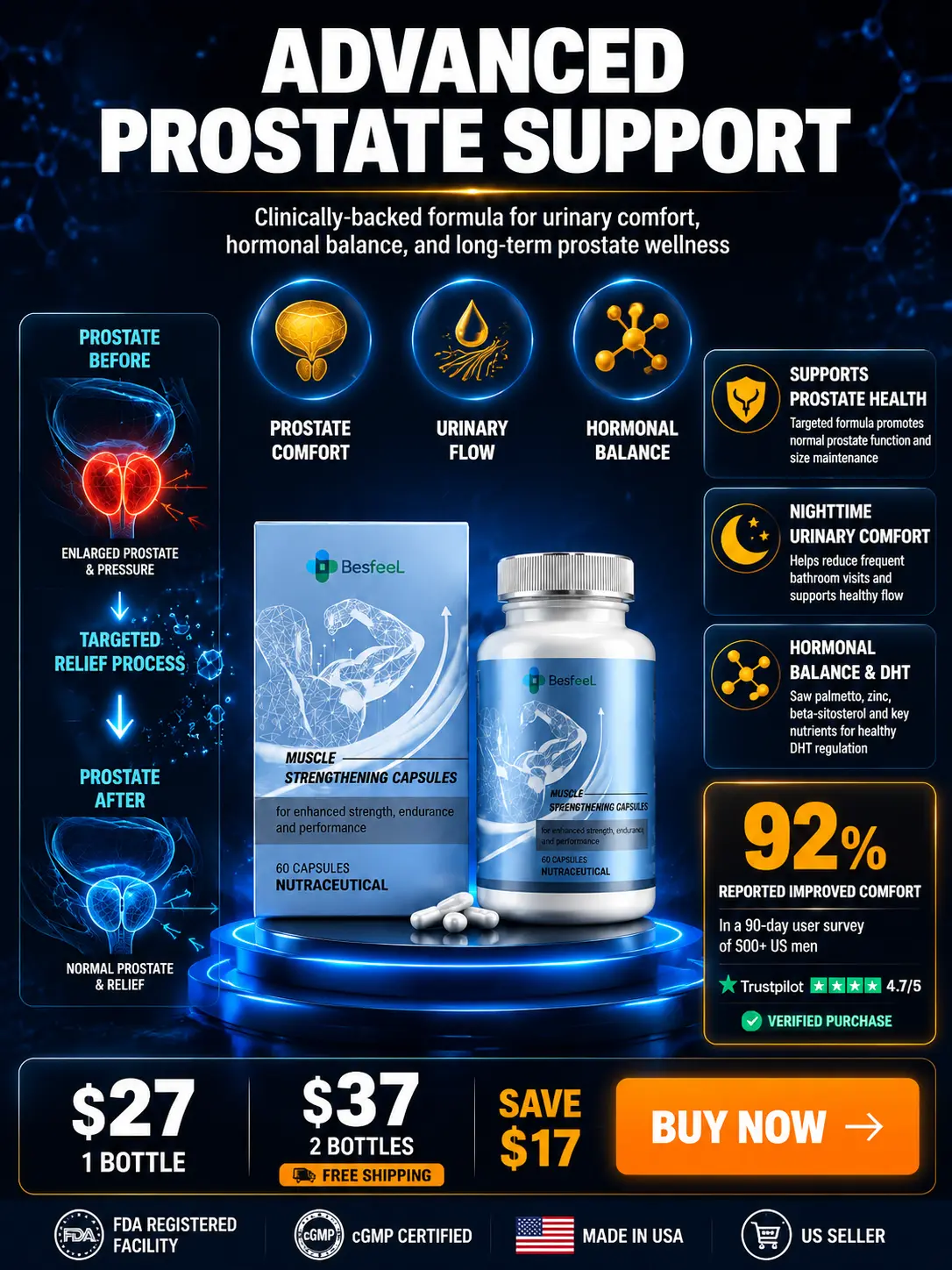 Men's health supplement,  Healthcare Dietary Fitness Edible Optimum