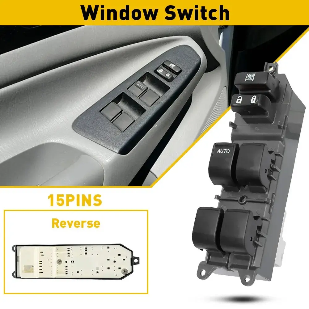 Left Master Power Window Door Switch 84820-02190 For 2007-2014 Toyota Corolla