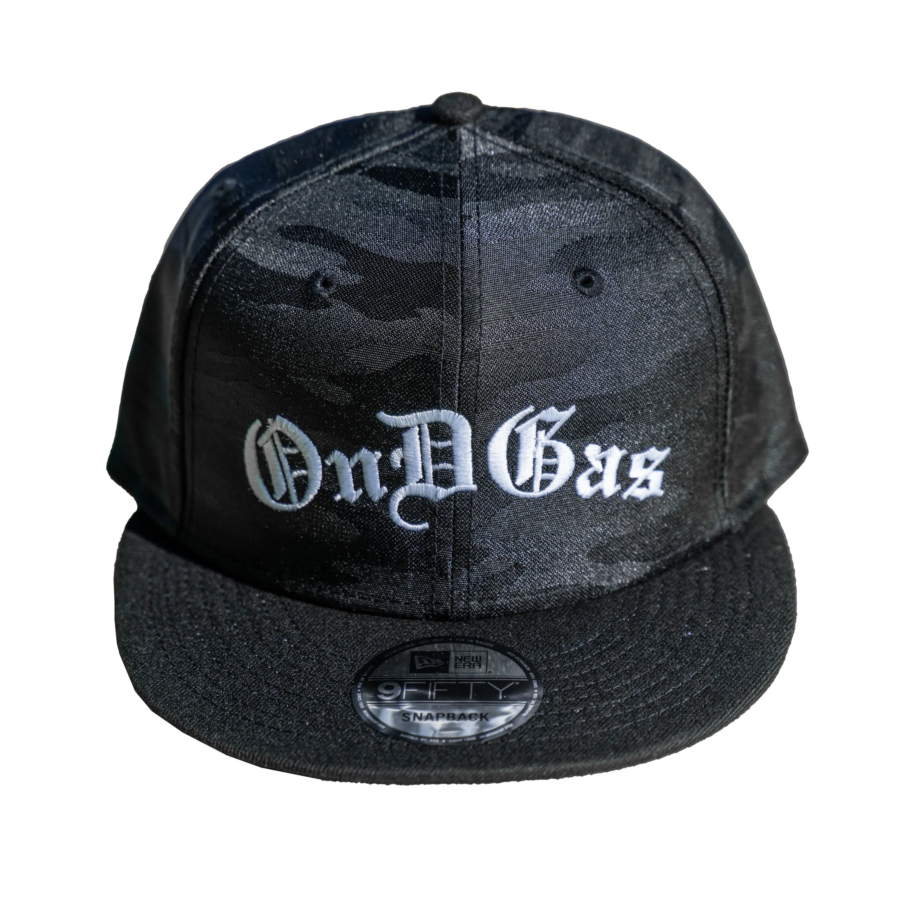 Old English ONDGAS Snapback (Black Camo)