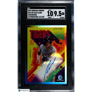 2024 Bowman Chrome Max Clark #BAA-MC Ascensions Autograph SGC 9.5 Auto 10