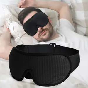 3D Sleeping Mask 100% Blackout Blindfold, Smooth Sleep Eye Mask, Eye Cover, Sleeping Aid for Travel, Comfortable & Effective Eyewear