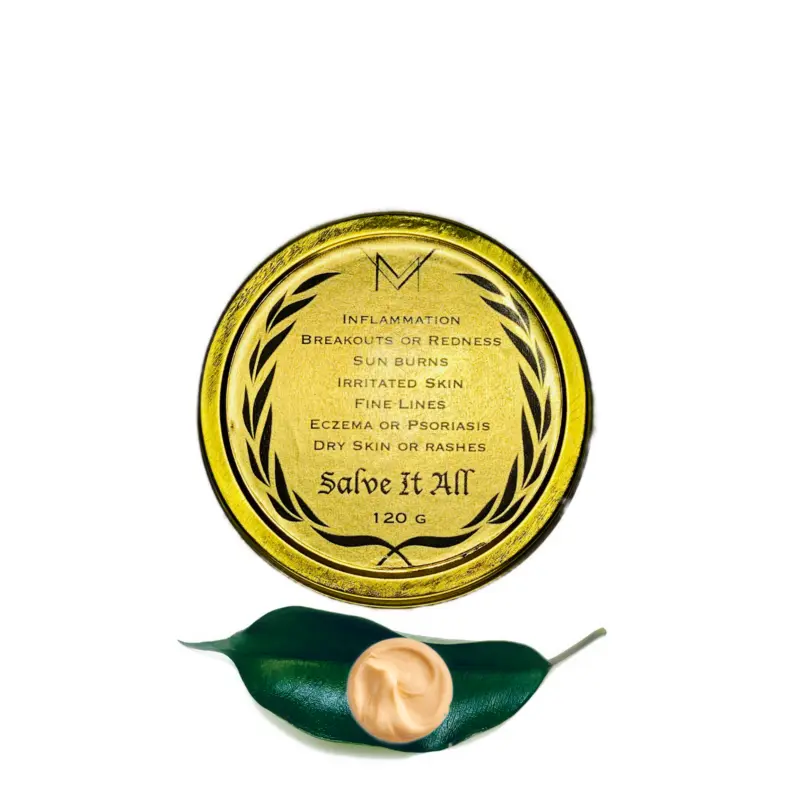Salve it All Beauty Balm Concentrate Champione By Mileva Organic Healing for Skin Challenges -Irritation, Dryness, Deep Lines with Frankincense, Cedar, Myrrh