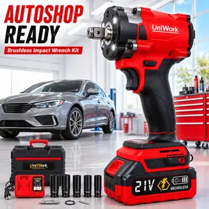 21V Cordless Auto Impact Wrench Driver Tool Kit, 1000NM+ Brushless Electric Power Wrench Sockets Set Advanced Design with 1/2 Inch and 1/4 Inch Dual Drive Chuck, DIY Socket Tool Set for Professional Auto Car Repair Tire Removal & CVT Maintenance