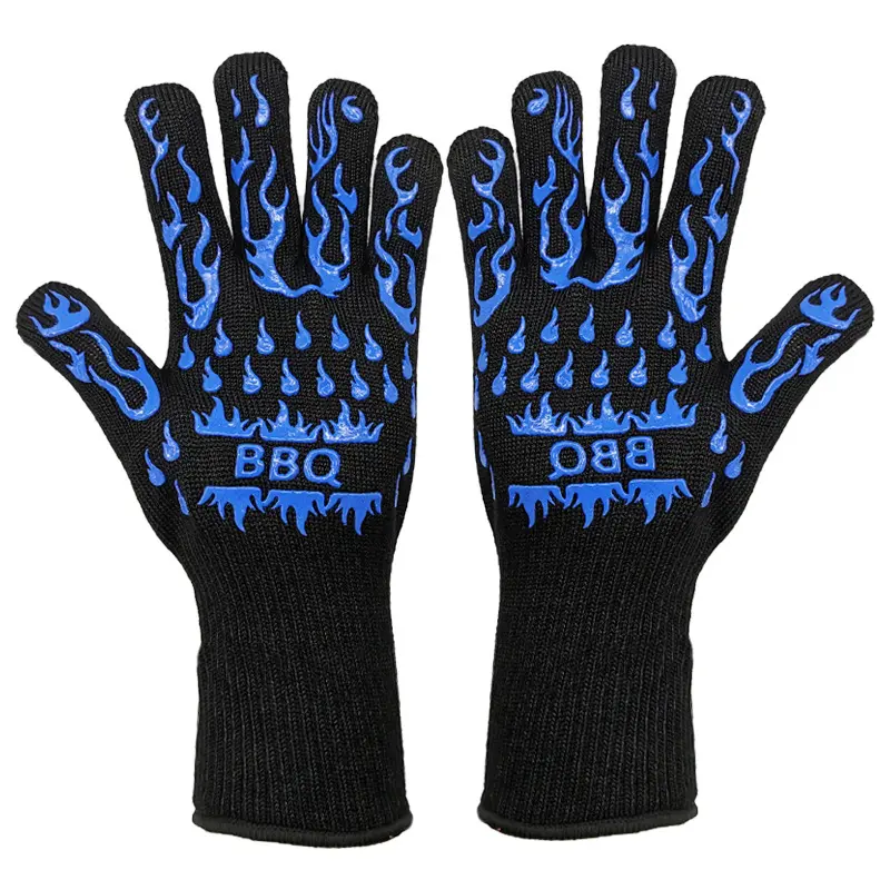 Blue BBQ flame, one size fits all (single piece)