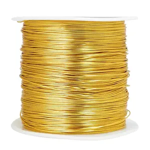203 Feet Tarnish Resistant Copper Wires 24 Gauge/0.5mm Jewelry Craft Wires Beading Wire for Jewelry Making, Wire Wrapping and Crafting (Gold)
