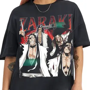Limited Zaraki Kenpachi TShirt, Vintage Retro Anime Shirt, Anime Manga Shirt Gift For Otaku Unisex TShirt