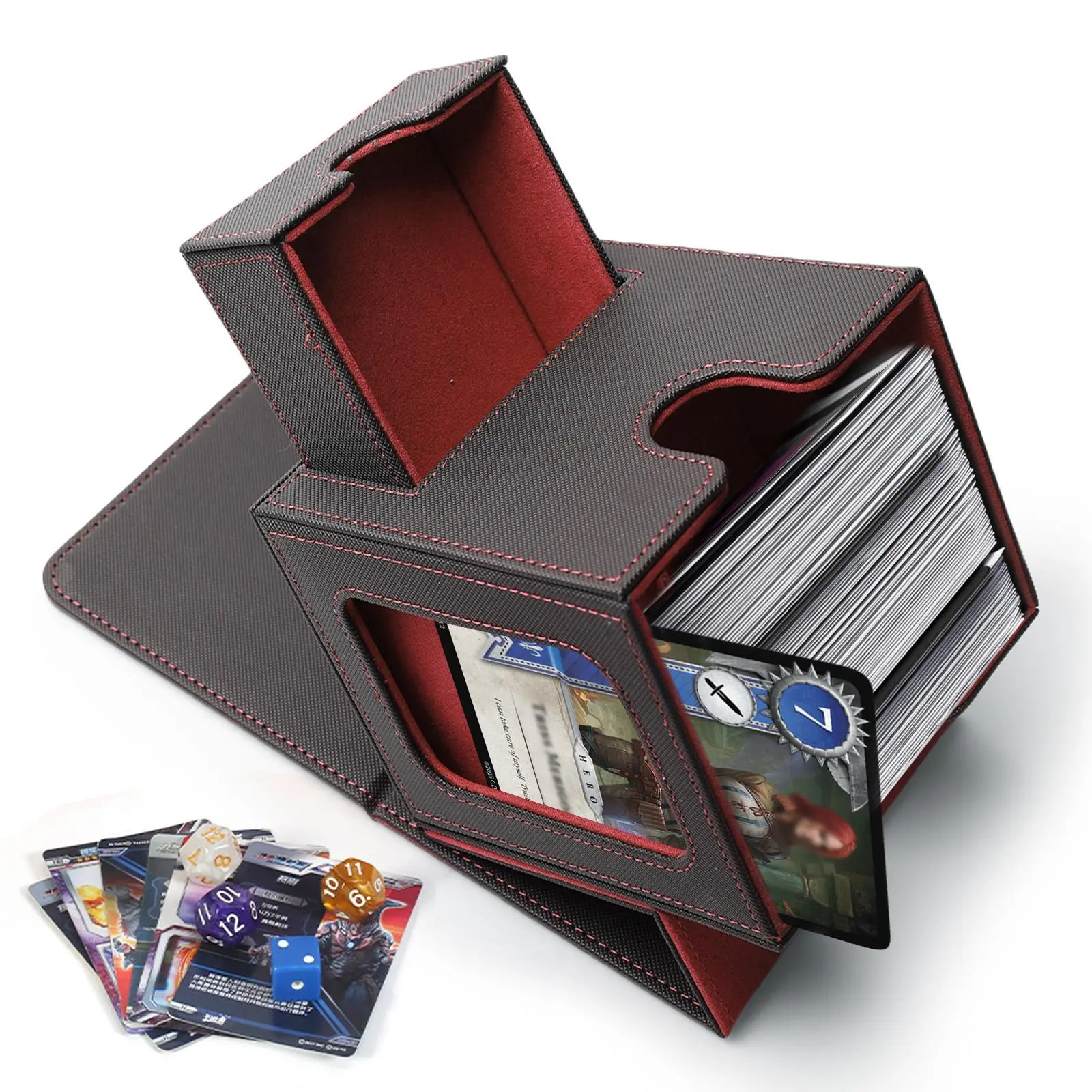 Card Deck Box for MTG Commander - Patented Design, Commander Display, Fits 100 Double-Sleeved Cards Dice Tray - TikTok Shop Card Deck Box for MTG Commander - Patented Design, Commander Display, Fits 100 Double-Sleeved Cards Dice Tray - TikTok Shop