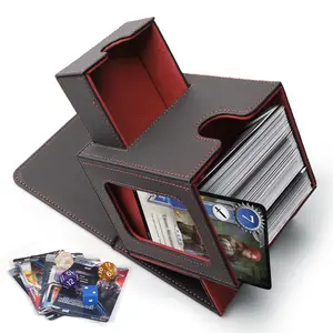 Card Deck Box for MTG Commander - Patented Design, Commander Display, Fits 100 Double-Sleeved Cards Dice Tray