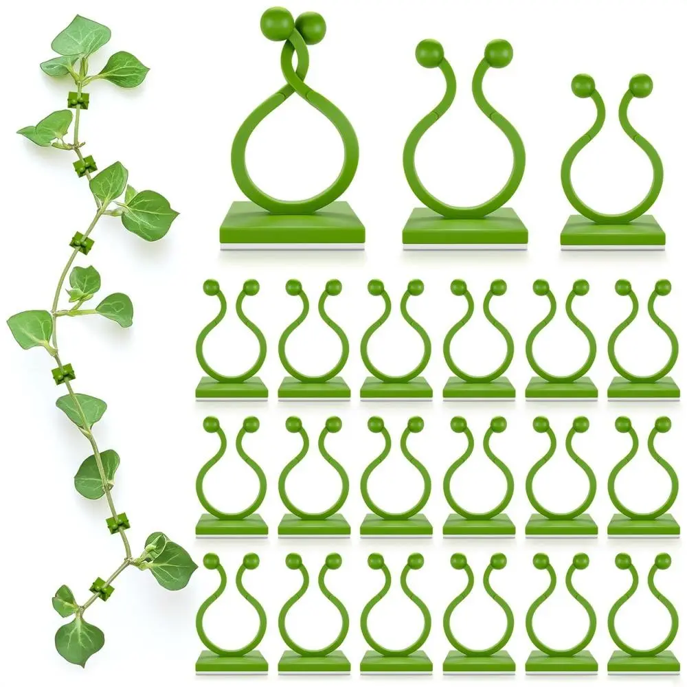 Plant Wall Clips 110 Pcs-Large, Medium & Small Sizes, Strong Self-Adhesive, For Climbing Plants, Pothos Plant Climber Support, Indoor Plants, Cable Management & Plant Holder