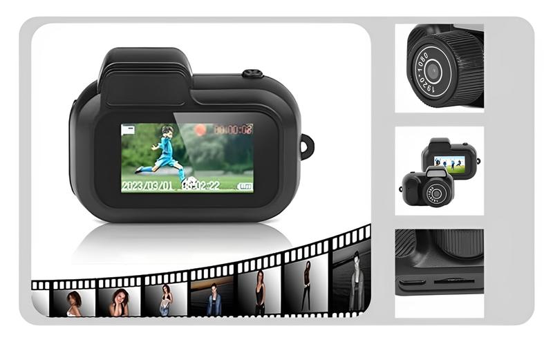 Keychain Camera, 1080P Mini Pixel Camera, Micro Mini DV/Camcorder, Long Battery Life for Indoor and Outdoor use (32G) Compact Digital Hd Capture Compact Mini HD Keychain Camera, Christmas Gifts