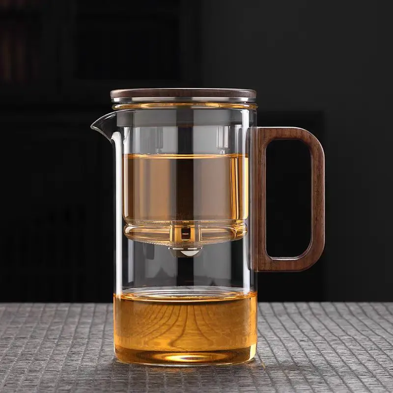 Bonston-Integrated teapot, heat-resistant glass teapot with magnetic switch, 16.91oz Classic Stylish christmas 2024 ornament