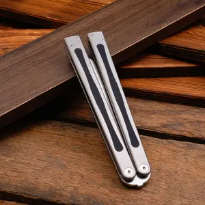 grey Comes with Steel parts kit Bladeless Titanium Alloy Trainer flip tool A non sharp tool knife