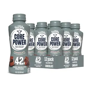 Core Power Elite High Protein Shake, Chocolate, 42g Bottle, 14oz, 12 Pack