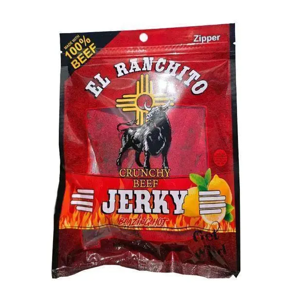 🔥 HOT SALE 51% OFF | Blazing Hot El Ranchito Crunchy Beef Jerky Net Wt. 2 oz