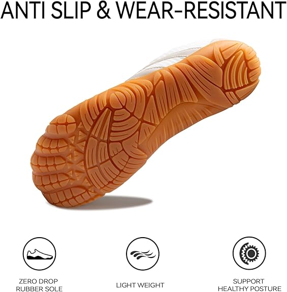 【2026 pro】Barefoot Shoes Women Casual Sneakers,Wide Toe Box Shoes Women Zero Drop Barefoot Shoe Men,Minimalist Trail Running Shoe,Non-Slip Lightweight Breathable Comfortable Fashion Walking Hiking Shoes Unisex