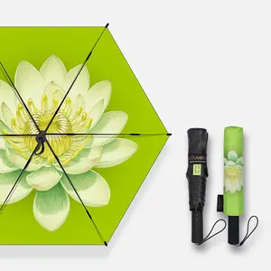 Electric Foldable Windproof Umbrella for Outdoor Use, Reinforced, Single-Hand Opening & Lightweight
