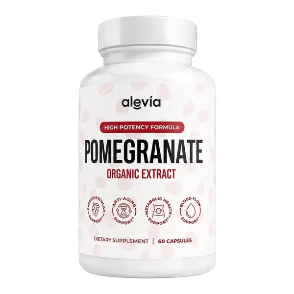 Alevia Pomegranate Capsules 60ct Organic Extract Antioxidant
