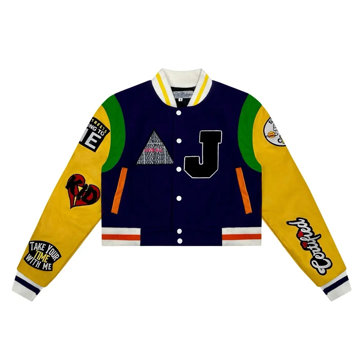 Lover Girl Deluxe Varsity Jacket Fashion Womenswear Cropped