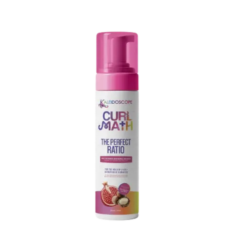 Curl Math Perfect Ratio Gel-to-Foam Defining Hair Mousse, 8oz Unisex Curly Haircare - All-Day Strong Hold, Frizz-Free Styling, Bounce Curls Mousse & Gel