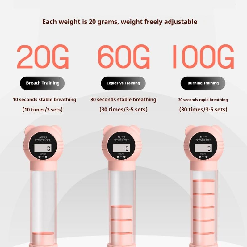 2025 New Breathing Dumbbell Trainer – Adjustable Respiratory Resistance, Portable Lung Capacity & Abdominal Breathing Exercise Device, Fitness & Home Workout Equipment