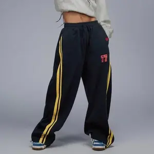 Aelfric Eden Stripe Baggy Wide-Leg Sweatpants Drawstring Elastic Waist Casual  Streetwear Unisex Joggers,summerwins,father'sdaygifts