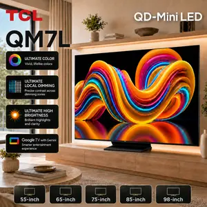 TCL QM7L Series | SQD-Mini-LED QLED Smart TV | 2026 Model | 144Hz | Ultimate Color Ultra Brightness & Contrast | Google AI Bang & Olufsen | Voice Gaming Streaming Television outdoorfun