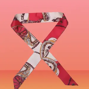 Women’s elegant French headscarf All over print melt band for wigs Minimalist headwear trending party accessories Clothing Decor Versatile fashion accessory do Daily wear box decoration Elegant trending fashion hair scarf