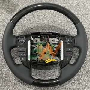 Range Rover Sport & Discovery 3/4 Piano Black Perforated Leather Steering Wheel