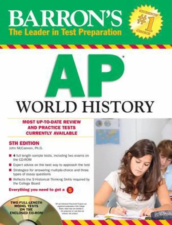 USED-Barron's AP World History with CD-ROM (Barron's Study Guides) by John McCannon Ph.D. (Paperback)