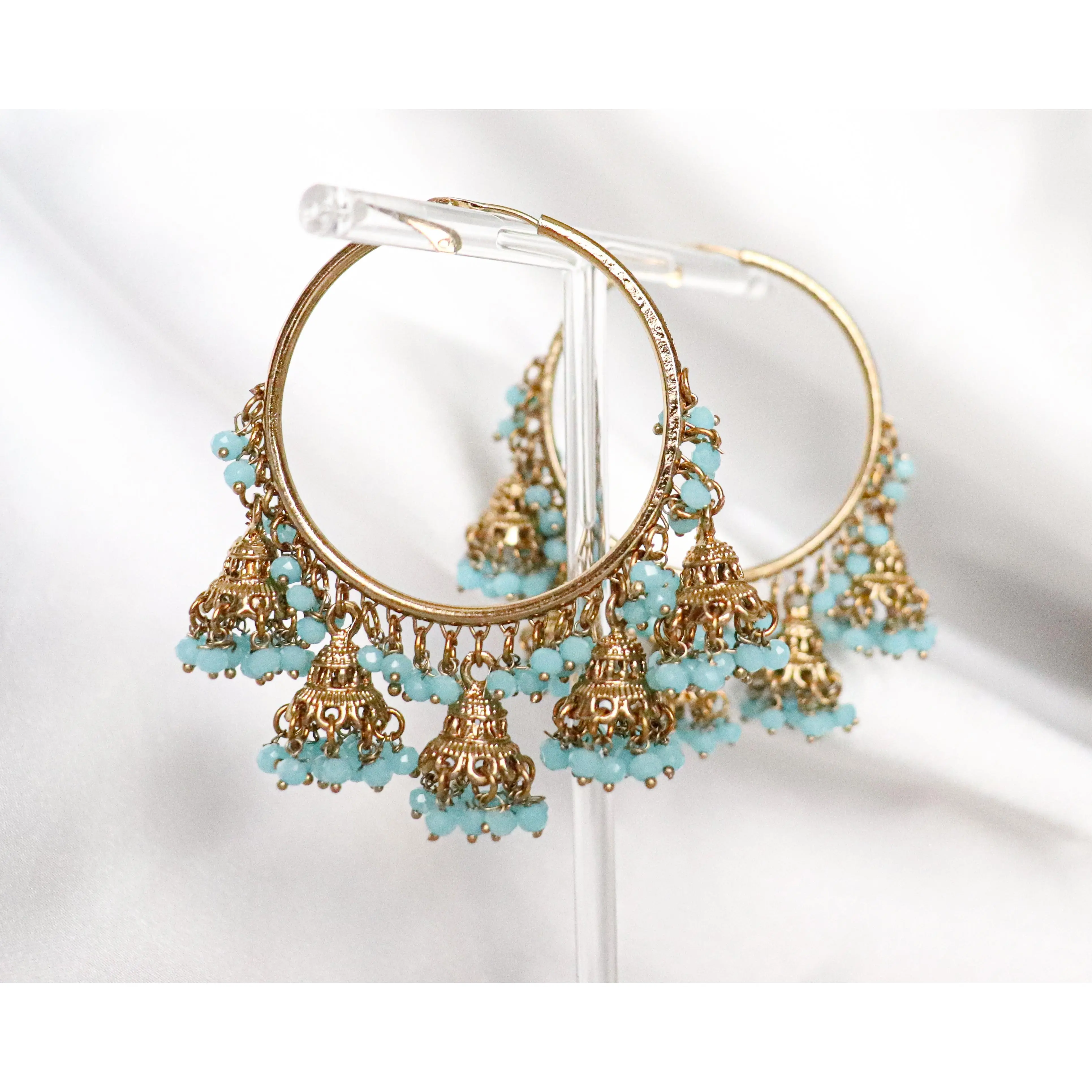 Bad Lil' Things Earrings with Turquoise Accents and Decorative Design