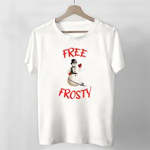 Cotton , Free Frosty Christmas with the Kranks Unisex T-Shirt, Casual, Fashion, Menswear, Retro, Streetwear, Top, Vintage, Classic, Stylish, Basic