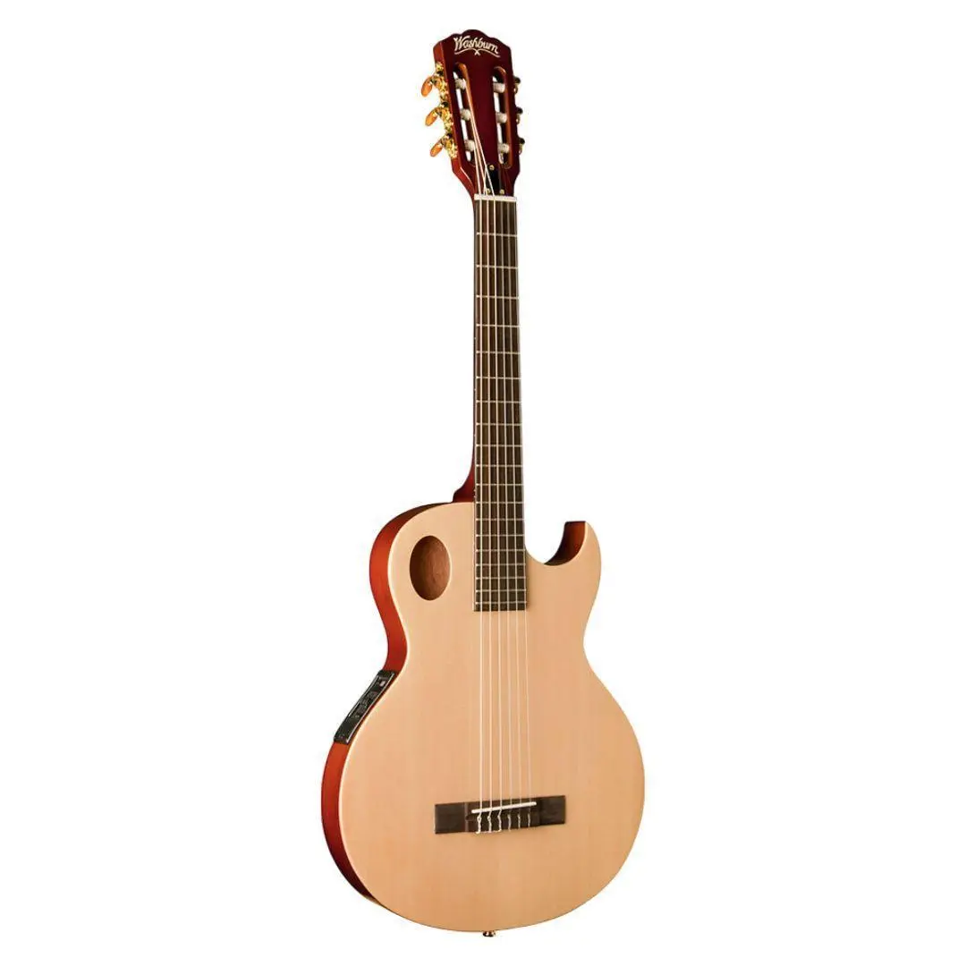 Washburn EACT42S Festival Cutaway Classical Electric Guitar (Natural) *Ships Today*