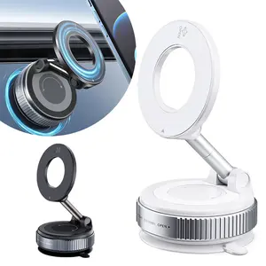 SJPACK 360° Magnetic Vacuum Suction Cup Car Dashboard Phone Holder Mount with Rotary Locking & Multi-Angle Adjustable for All Phones
