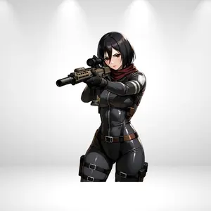 Mikasa Attack on Titan Sticker  Shingeki no Kyojin Fan Art  Vinyl Sticker