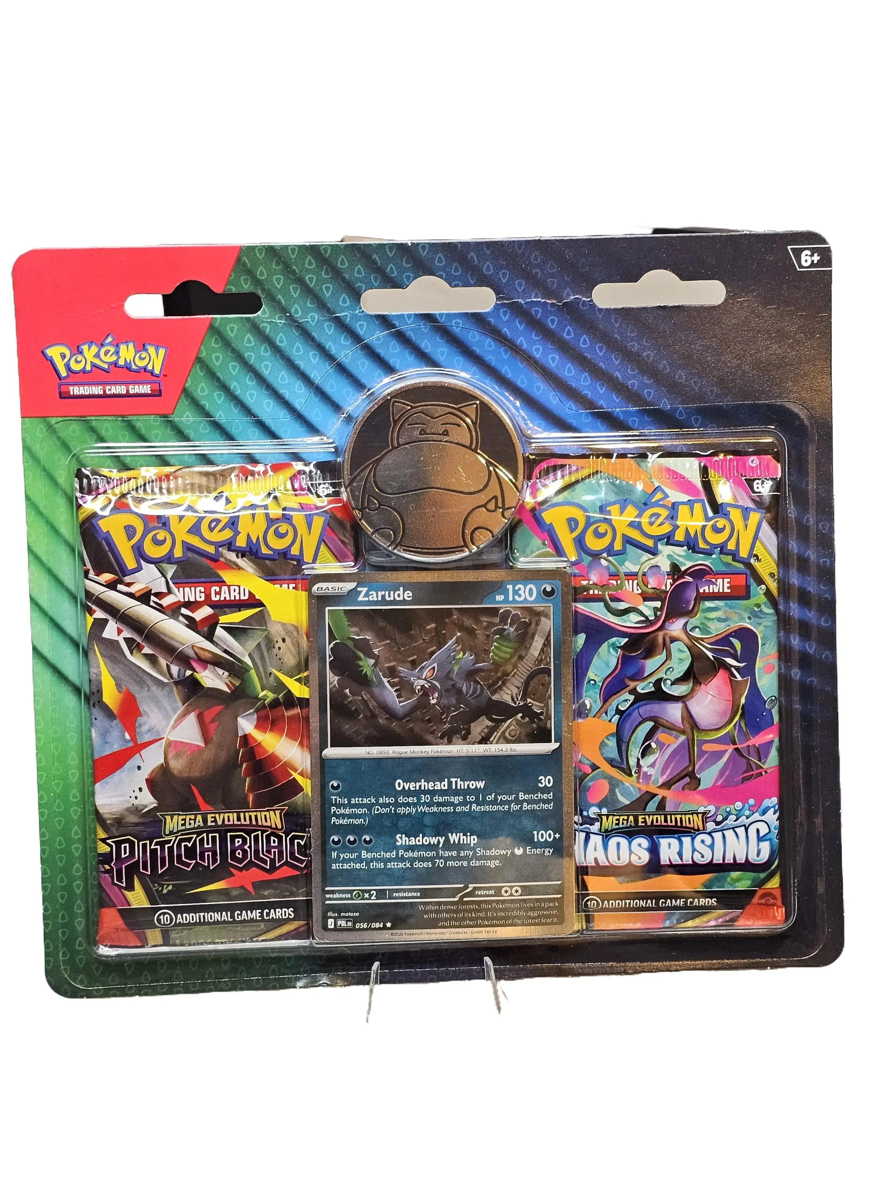 Pitch Black Chaos Rising Zarude 2 Pack Blister Pokemon