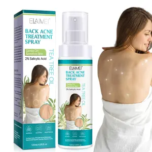 Elaimei Back Acne Care Spray Moisturizer, Acne Clearing Products, Soothing Moisturizing Oil Control, Gentle for Sensitive Skin, Suitable for All Acne-Prone Skin Types, 120ML