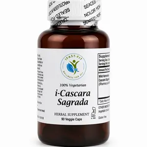 i-Cascara Sagrada Herbal Supplement - Natural Laxative with Anthraquinone Glycosides for Occasional Constipation Relief - 100% Vegetarian Edible Healthcare